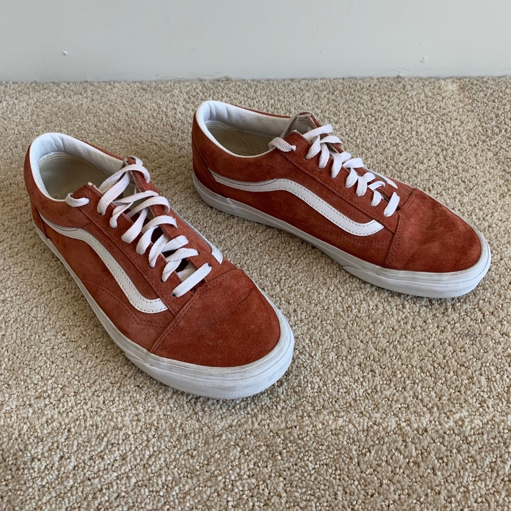 Vans Burnt Orange Suede Sneakers